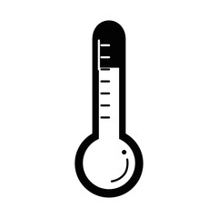 Poster - thermometer device isolated icon