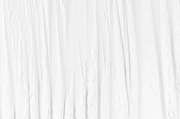 Poster - white abstract soft smooth plaster background with vertical curved waves.