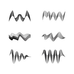 Wall Mural - sound wave icon over over white background vector illustration