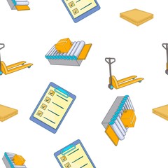 Poster - Shipping pattern, cartoon style