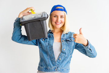 Girl with tools