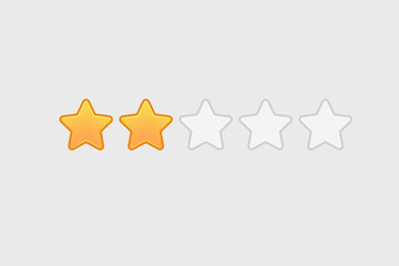 Poster - Different star icons vector set