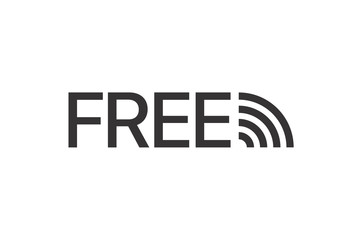 Fototapete - Wireless connection pictogram vector illustration. Free wifi
