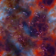 Wall Mural - Seamless nebula night starry sky background