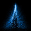 Christmas blue Tree
