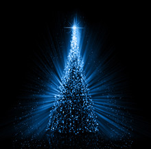 Christmas Blue Tree