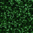 Seamless pattern. Abstract green triangles mosaic camouflage bac