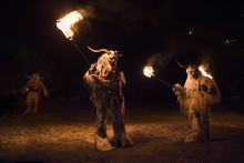 Krampus During The Traditional Festival., Tarvisio, Julian Alps, Italy