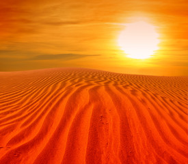 Poster - sand desert landscape