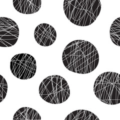 Wall Mural - Seamless pattern with geometric shapes