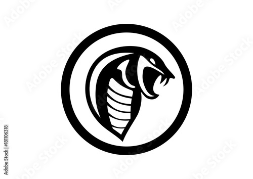 black circle cobra snake silhouette logo symbol buy this stock vector and explore similar vectors at adobe stock adobe stock black circle cobra snake silhouette