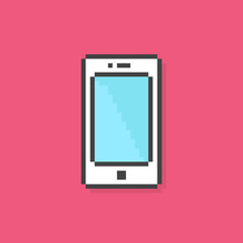 Pixel Art Phone Simple Icon