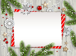 Wall Mural - holiday nature card