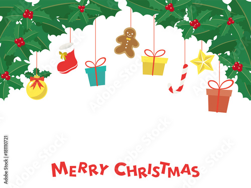 クリスマス 柊のフレーム素材 Stock Vector Adobe Stock クリスマス 柊のフレーム素材 Stock Vector Adobe Stock