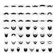 © anatolir - Mustache and beard icons set, simple style