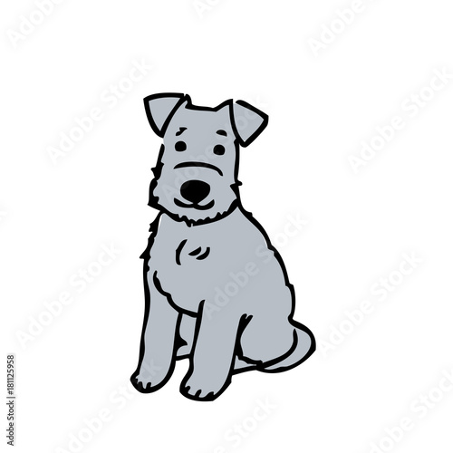 犬 イラスト シュナウザー Stock ベクター Adobe Stock