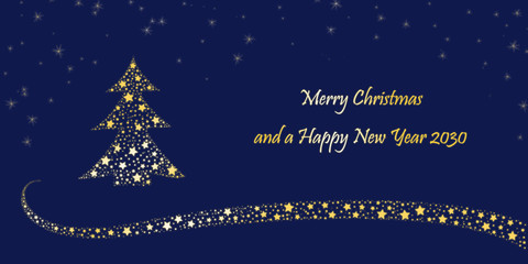 Wall Mural - Christmas Card - Merry Christmas and a happy new year