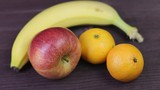 Fototapeta Kuchnia - Apple Banana and Orange