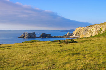 Poster - Camaret-sur-Mer Kueste in der Bretagne - Camaret-sur-Mer coast in Brittany