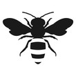 silhouette honey bee icon