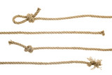 Fototapeta  - ropes with knots