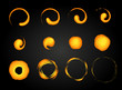 Fire explosion special effect fx animation frames sprite sheet. Vortex fire and thunder power explosion frames for flash animation in games, video and cartoon.