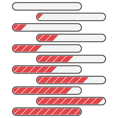 Poster - Set of simple update progress icon. Vector illustration