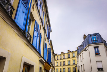 Wall Mural - Traditional architecture of residential buildings. Paris - France.