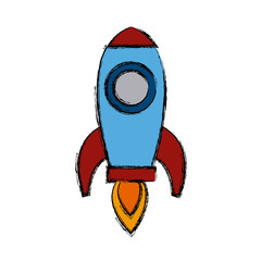 Wall Mural - Spaceship rocket symbol icon vector illustration graphic design