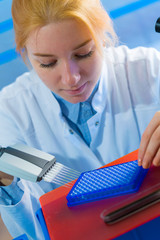 Poster - using a multi channel pipette for pcr  processing in microbiological laboratory