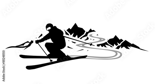 Dekoracja na wymiar  narciarze
