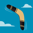 Australian boomerang vector illustration