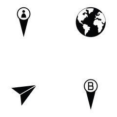 location icon set