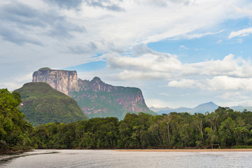 Wall Mural - View of Autana mount, in Amazonas state, in southern Venezuela