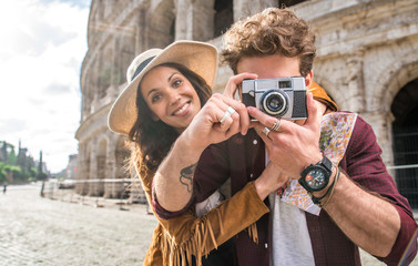 Couple at Colosseum, Rome