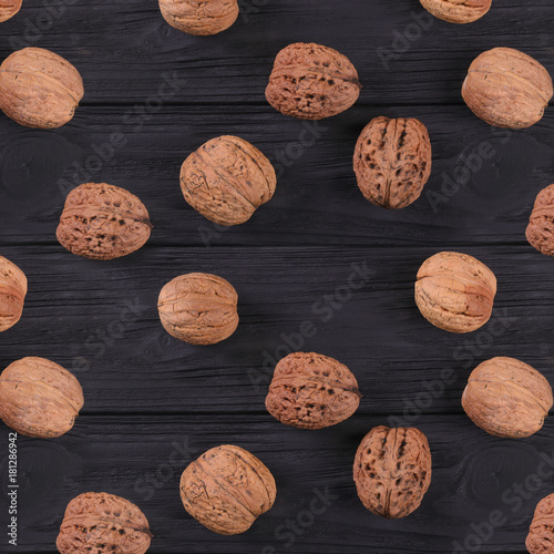 pattern of many walnuts