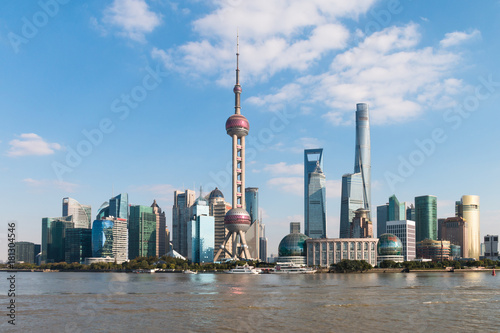 Plakat Shanghai Pudong krajobraz