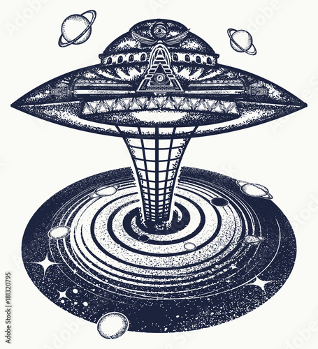 48+ Free Download Tattoo Ufo Art Idea Tattoo