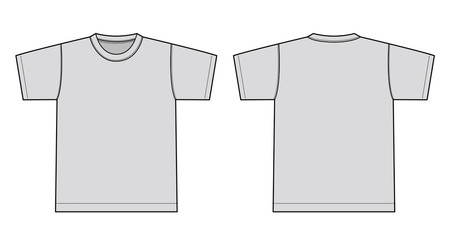 Canvas Print - Tshirts illustration ( gray)