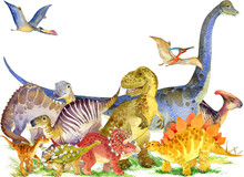 Cartoon Dinosaur Dinosaur Illustration..