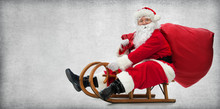 Santa Claus On His Sledge