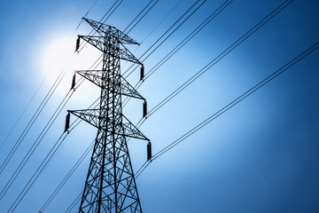 Wall Mural - high voltage post or high voltage tower