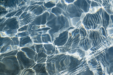 Blue water background. Water swimming pool pattern texture background.