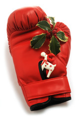 Canvas Print - Nyrkkeily Quyền Anh Πυγμαχία Ökölvívás Boksi Boks Pugilato Boxe Natale Boxning איגרוף Бокс 拳击 ボクシング Christmas Hnefaleikar Boxing Navidad