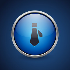 Poster - Push Button - Dark Blue Web Icon