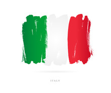 Flag Of Italy. Abstract Concept
