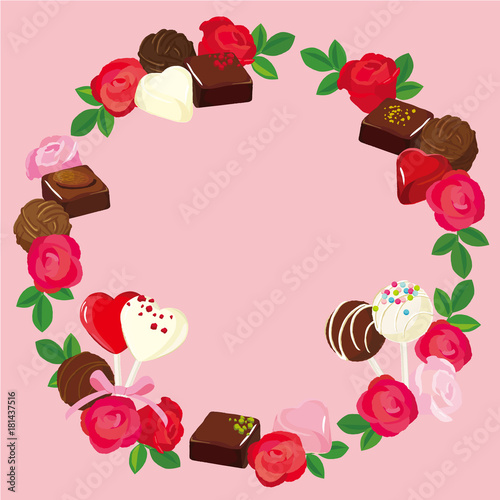 バレンタイン チョコレート 背景イラスト Stock ベクター Adobe Stock