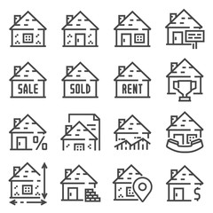 Sticker - Simple set of real estate