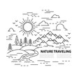 © Ivan Feoktistov - Flat line style travel banner