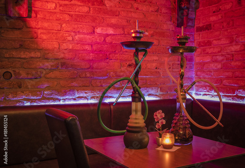 Cuadros en Lienzo Urban Shisha Hookah Wasserpfeifen Lounge Bar